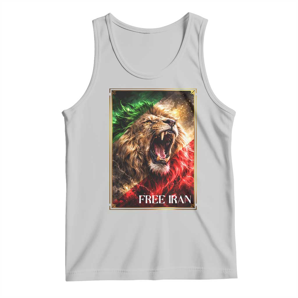 Free Iran Lion Tank Top Freedom Resistance Solidarity Movement Gift
