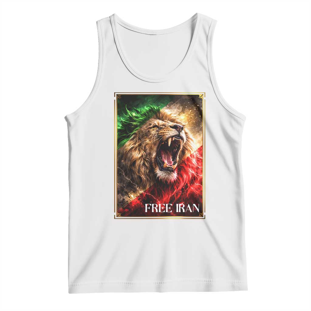 Free Iran Lion Tank Top Freedom Resistance Solidarity Movement Gift