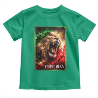 Free Iran Lion Toddler T Shirt Freedom Resistance Solidarity Movement Gift