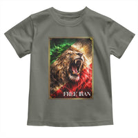 Free Iran Lion Toddler T Shirt Freedom Resistance Solidarity Movement Gift