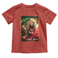 Free Iran Lion Toddler T Shirt Freedom Resistance Solidarity Movement Gift