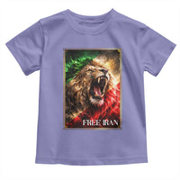 Free Iran Lion Toddler T Shirt Freedom Resistance Solidarity Movement Gift