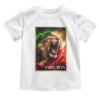 Free Iran Lion Toddler T Shirt Freedom Resistance Solidarity Movement Gift