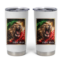 Free Iran Lion Tumbler Cup Freedom Resistance Solidarity Movement Gift
