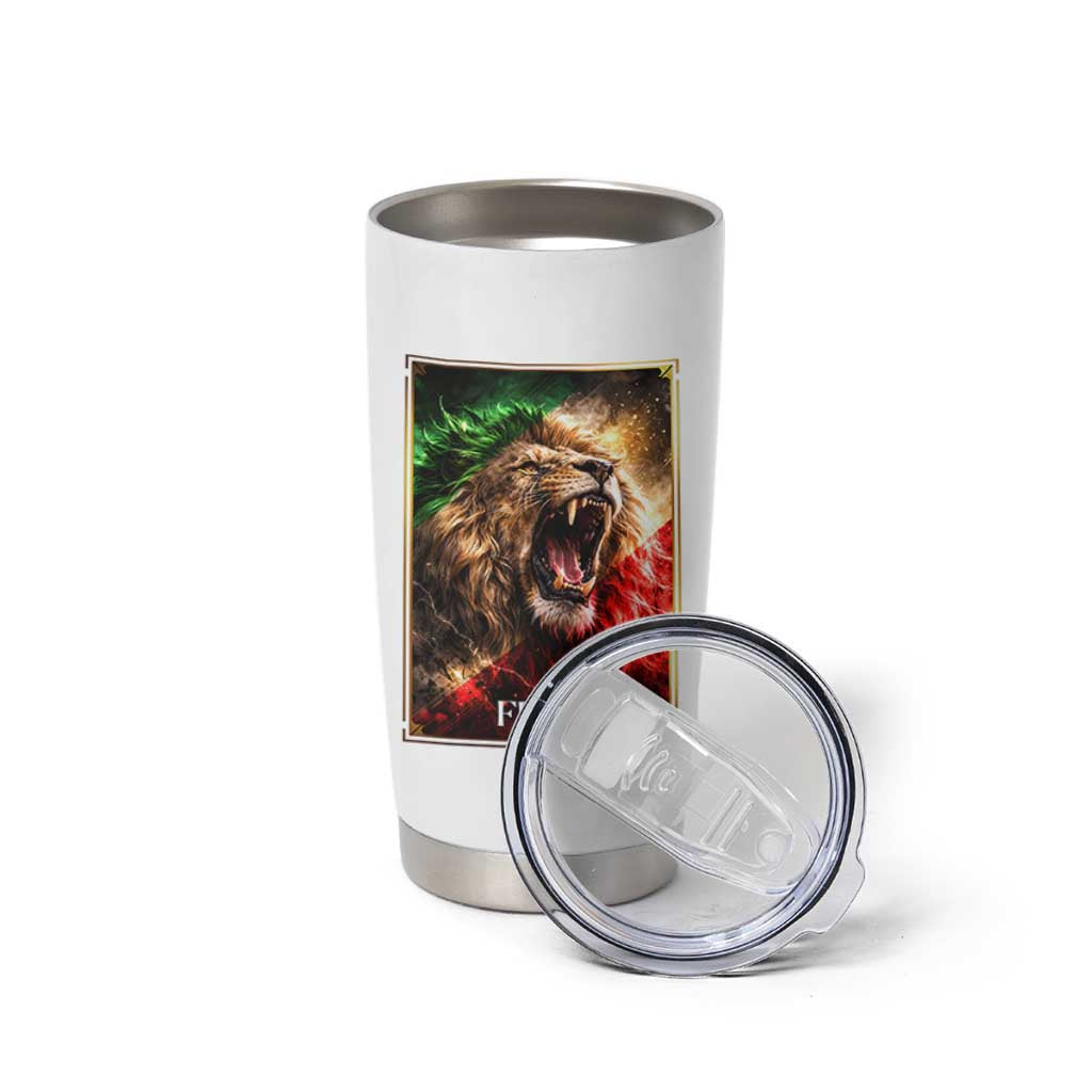 Free Iran Lion Tumbler Cup Freedom Resistance Solidarity Movement Gift