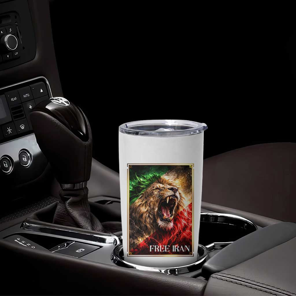 Free Iran Lion Tumbler Cup Freedom Resistance Solidarity Movement Gift