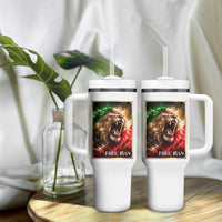 Free Iran Lion Tumbler With Handle Freedom Resistance Solidarity Movement Gift
