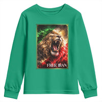 Free Iran Lion Youth Sweatshirt Freedom Resistance Solidarity Movement Gift