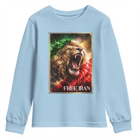 Free Iran Lion Youth Sweatshirt Freedom Resistance Solidarity Movement Gift