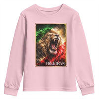 Free Iran Lion Youth Sweatshirt Freedom Resistance Solidarity Movement Gift