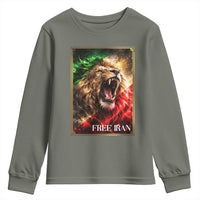 Free Iran Lion Youth Sweatshirt Freedom Resistance Solidarity Movement Gift