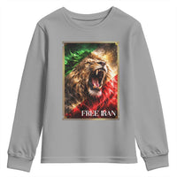 Free Iran Lion Youth Sweatshirt Freedom Resistance Solidarity Movement Gift