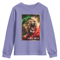 Free Iran Lion Youth Sweatshirt Freedom Resistance Solidarity Movement Gift