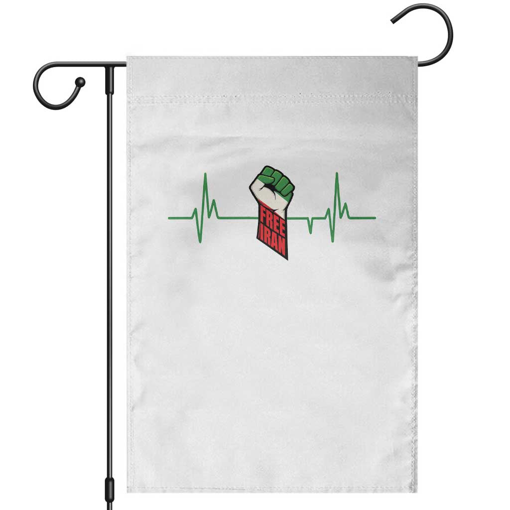 Free Iran Garden Flag Patriotic Heartbeat Flag Movement Gift
