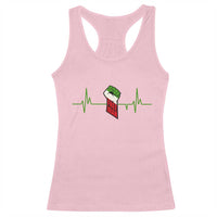 Free Iran Racerback Tank Top Patriotic Heartbeat Flag Movement Gift