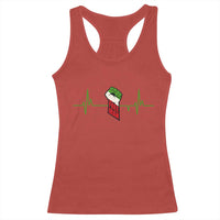 Free Iran Racerback Tank Top Patriotic Heartbeat Flag Movement Gift