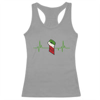 Free Iran Racerback Tank Top Patriotic Heartbeat Flag Movement Gift