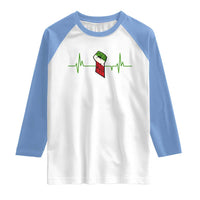 Free Iran Raglan Shirt Patriotic Heartbeat Flag Movement Gift