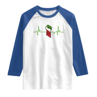 Free Iran Raglan Shirt Patriotic Heartbeat Flag Movement Gift