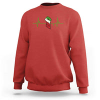 Free Iran Sweatshirt Patriotic Heartbeat Flag Movement Gift
