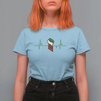 Free Iran T Shirt For Women Patriotic Heartbeat Flag Movement Gift