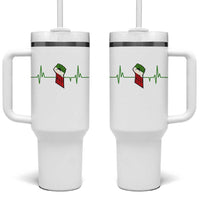 Free Iran Tumbler With Handle Patriotic Heartbeat Flag Movement Gift