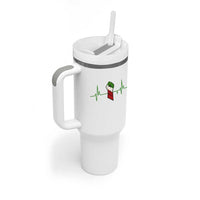 Free Iran Tumbler With Handle Patriotic Heartbeat Flag Movement Gift