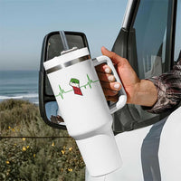 Free Iran Tumbler With Handle Patriotic Heartbeat Flag Movement Gift