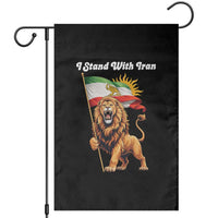 I Stand With Iran Garden Flag Freedom Lion Patriotic Resistance Gift