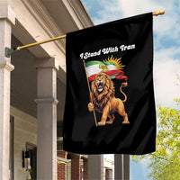 I Stand With Iran Garden Flag Freedom Lion Patriotic Resistance Gift