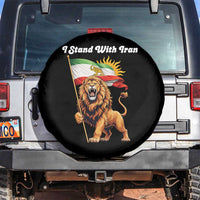 I Stand With Iran Spare Tire Cover Freedom Lion Patriotic Resistance Gift