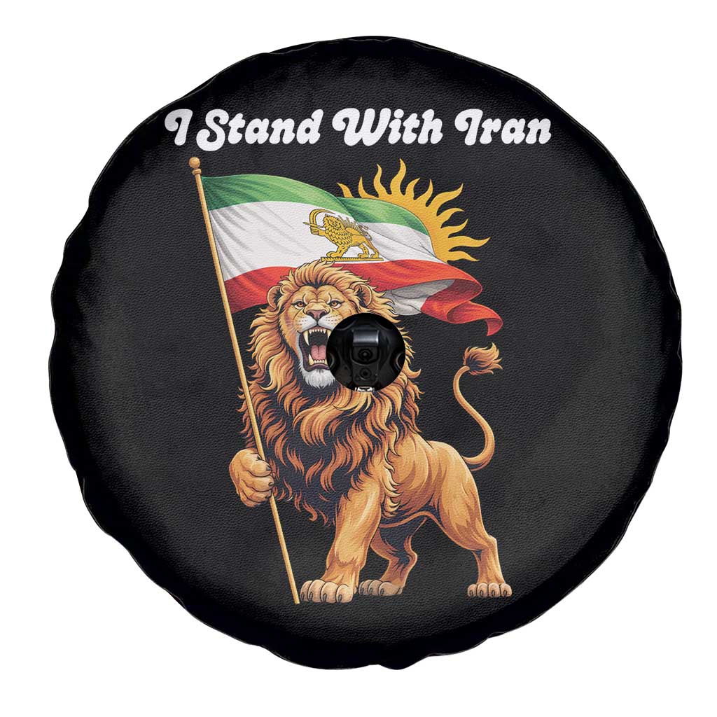 I Stand With Iran Spare Tire Cover Freedom Lion Patriotic Resistance Gift