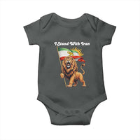 I Stand With Iran Baby Onesie Freedom Lion Patriotic Resistance Gift