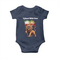 I Stand With Iran Baby Onesie Freedom Lion Patriotic Resistance Gift