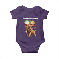 I Stand With Iran Baby Onesie Freedom Lion Patriotic Resistance Gift