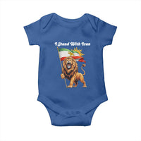I Stand With Iran Baby Onesie Freedom Lion Patriotic Resistance Gift