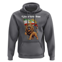 I Stand With Iran Hoodie Freedom Lion Patriotic Resistance Gift