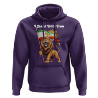 I Stand With Iran Hoodie Freedom Lion Patriotic Resistance Gift