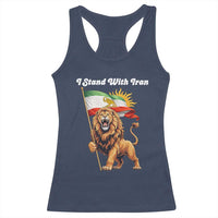 I Stand With Iran Racerback Tank Top Freedom Lion Patriotic Resistance Gift