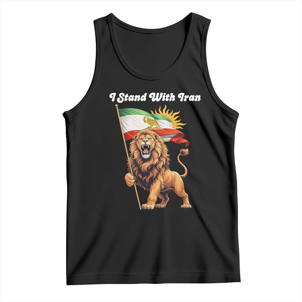 I Stand With Iran Tank Top Freedom Lion Patriotic Resistance Gift