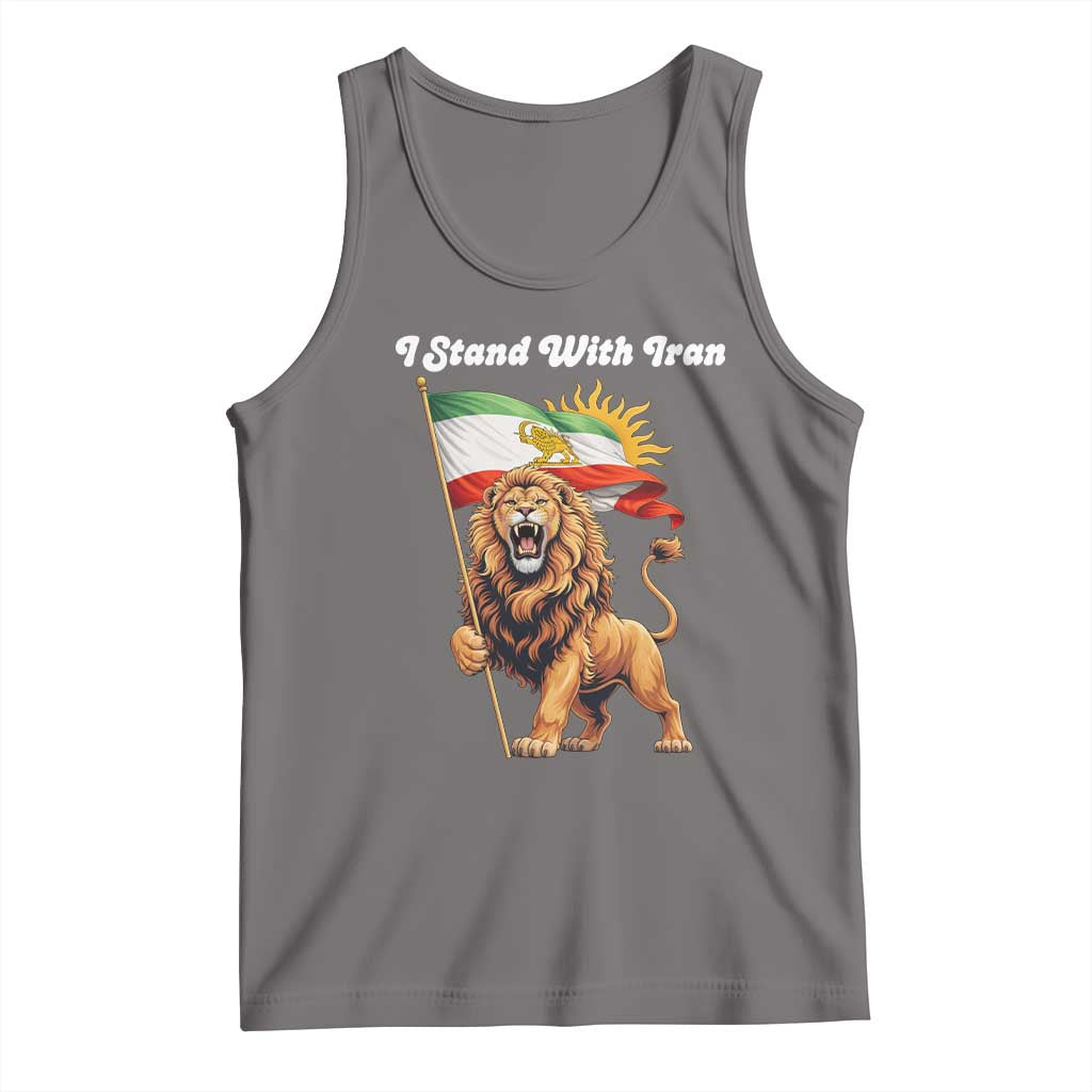I Stand With Iran Tank Top Freedom Lion Patriotic Resistance Gift