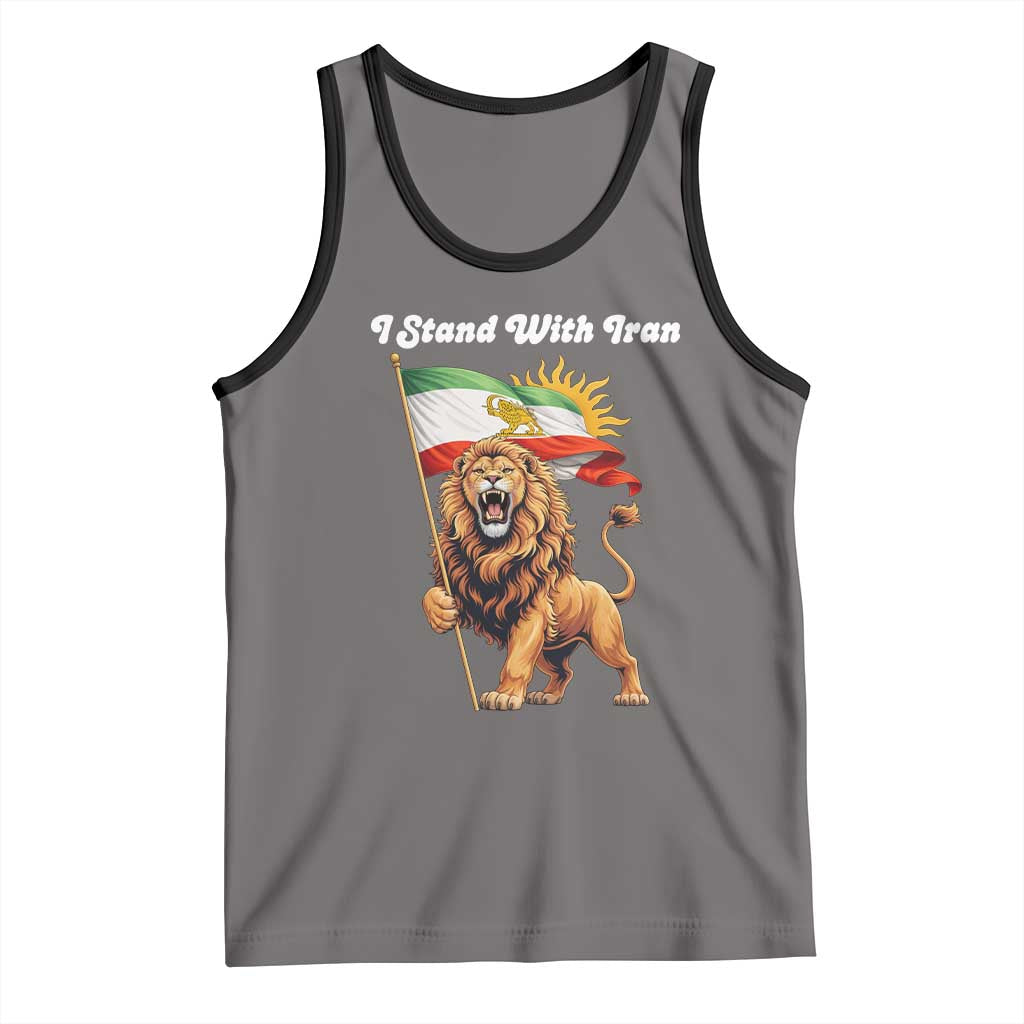 I Stand With Iran Tank Top Freedom Lion Patriotic Resistance Gift