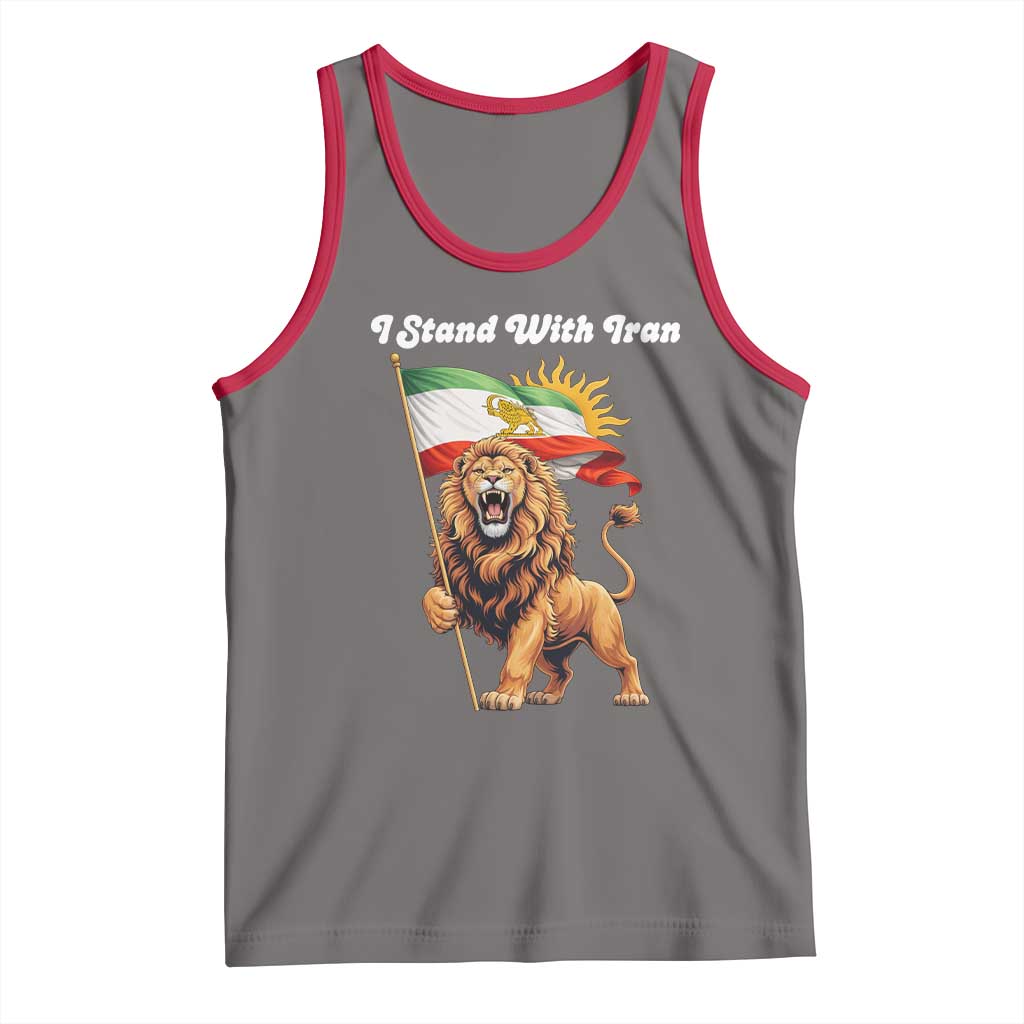 I Stand With Iran Tank Top Freedom Lion Patriotic Resistance Gift