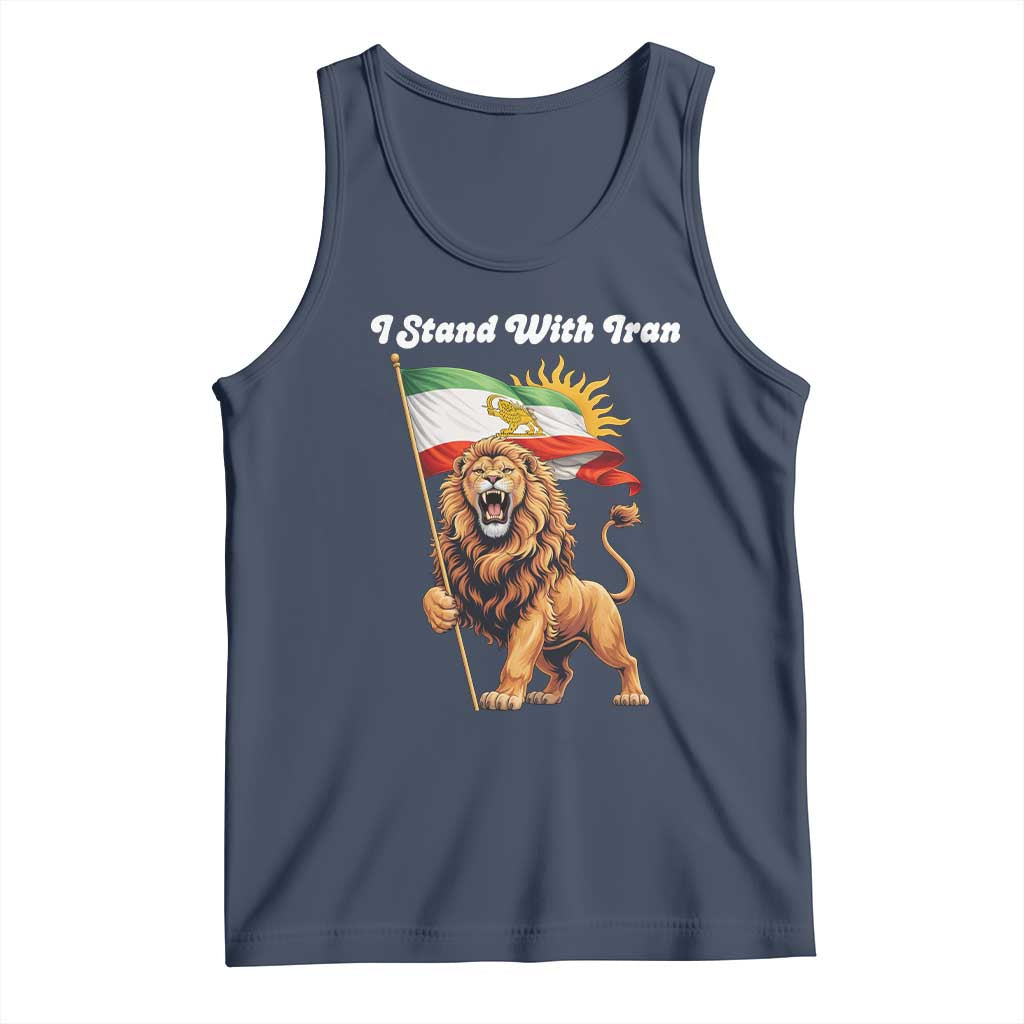 I Stand With Iran Tank Top Freedom Lion Patriotic Resistance Gift