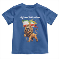 I Stand With Iran Toddler T Shirt Freedom Lion Patriotic Resistance Gift