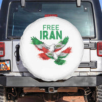 Iranian Flag Peace Doves Spare Tire Cover Free Iran Freedom Statement Gift