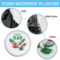 Iranian Flag Peace Doves Spare Tire Cover Free Iran Freedom Statement Gift
