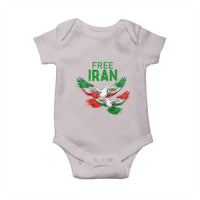 Iranian Flag Peace Doves Baby Onesie Free Iran Freedom Statement Gift