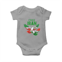 Iranian Flag Peace Doves Baby Onesie Free Iran Freedom Statement Gift