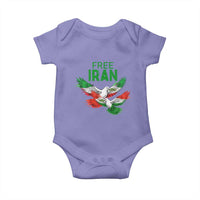 Iranian Flag Peace Doves Baby Onesie Free Iran Freedom Statement Gift